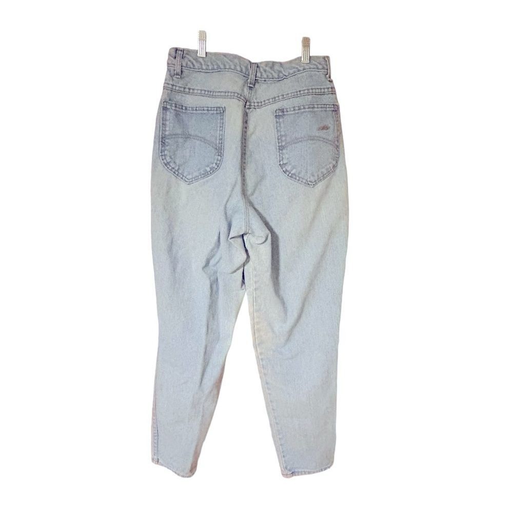 Chic Vintage 80s Women's High Rise Mom Jeans Light Wash Sz 14 Cotton Made in USA
